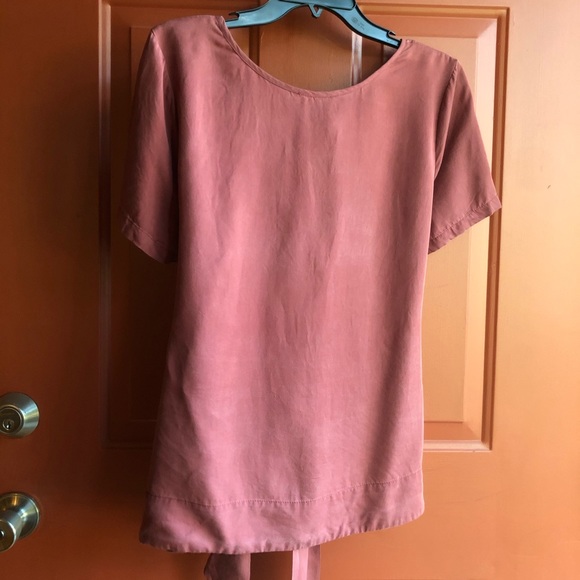 Tie-waist mauve top - Picture 2 of 2